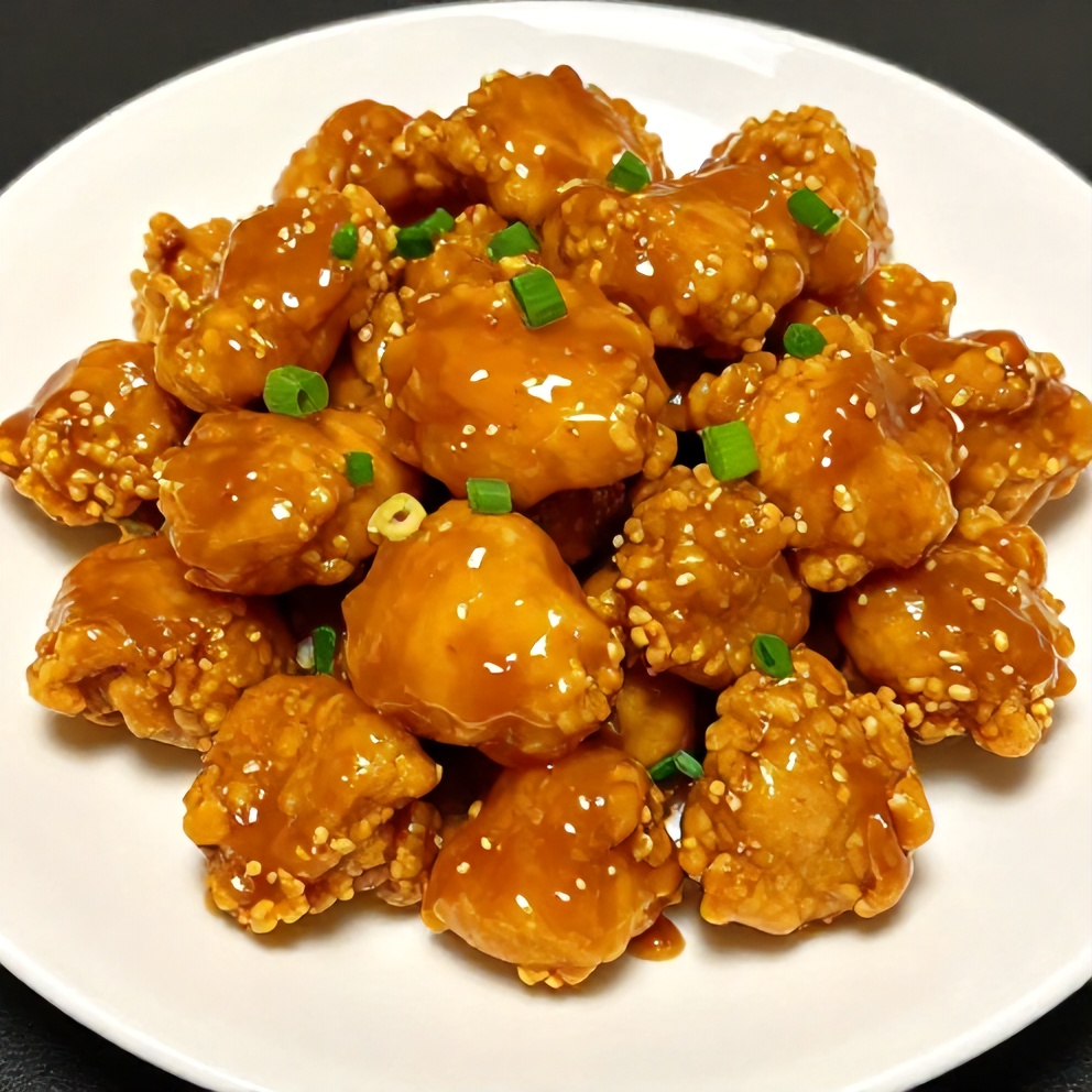 Plated Orange Chicken