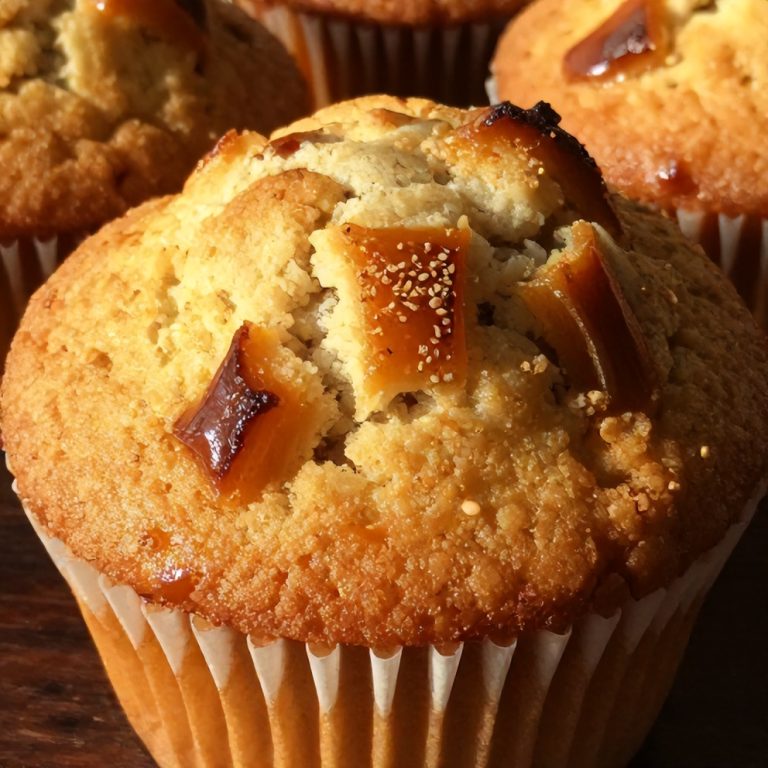 Caramelized Rhubarb Muffins