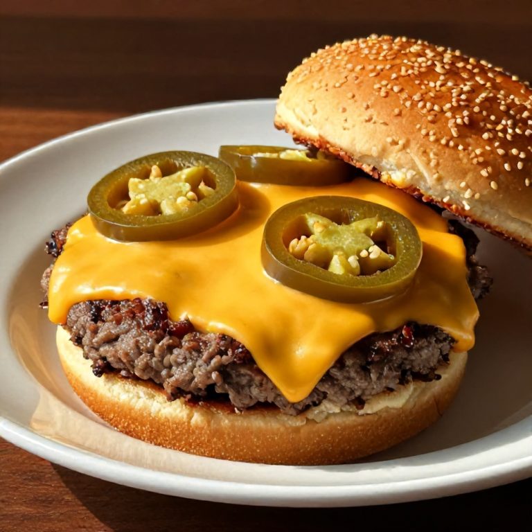 Cheddar Jalapeño Burgers