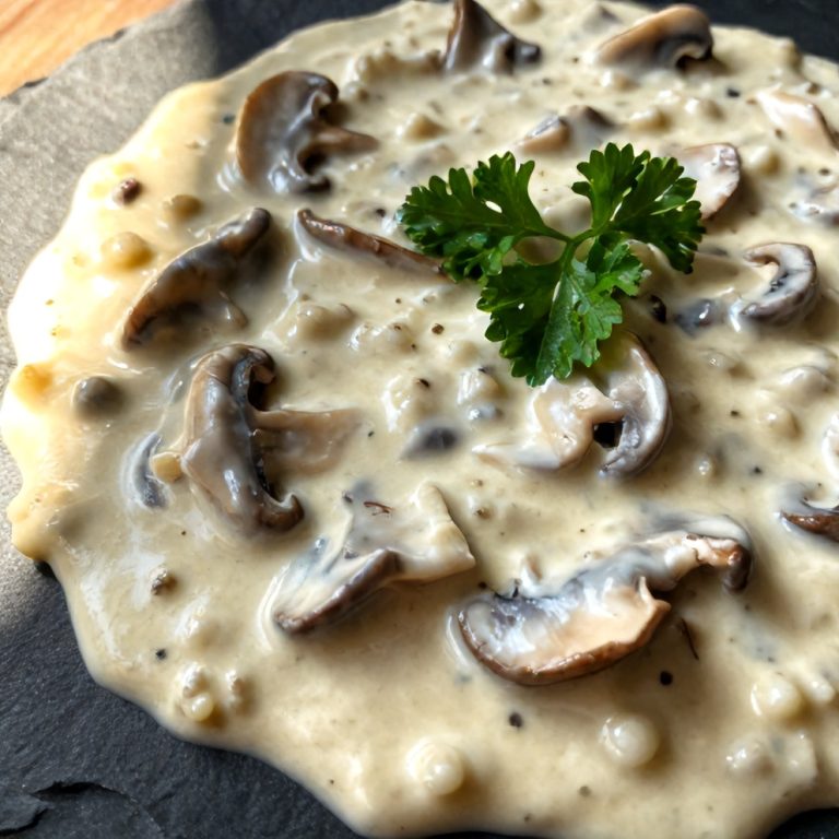 Creamy Gorgonzola Truffle Mushroom Sauce for Pasta