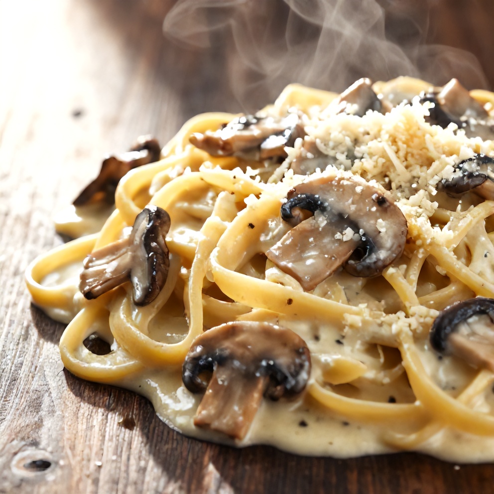 creamy Italian mushroom carbonara