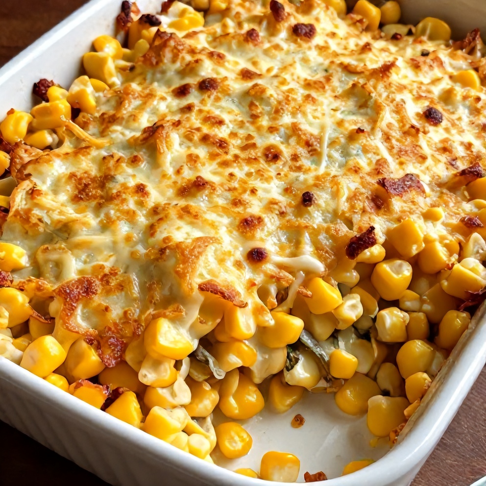 Creamy Jalapeño Popper Corn Casserole