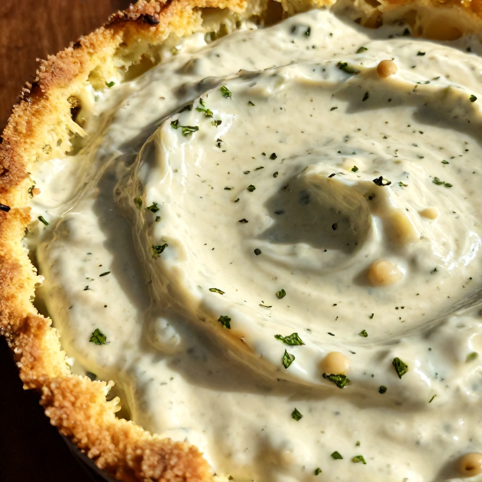 creamy lemon herb white bean dip