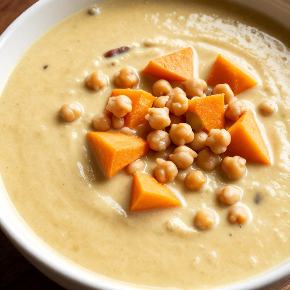 creamy moroccan sweet potato soup