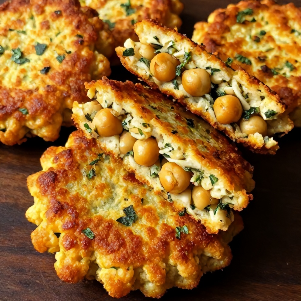 crispy baked chickpea patties