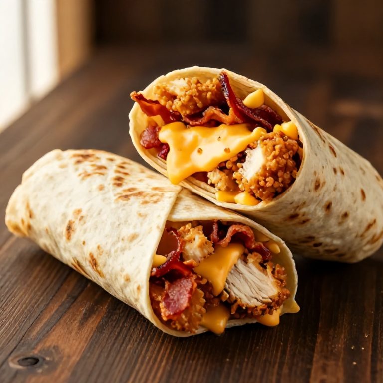crispy chicken bacon ranch wrap