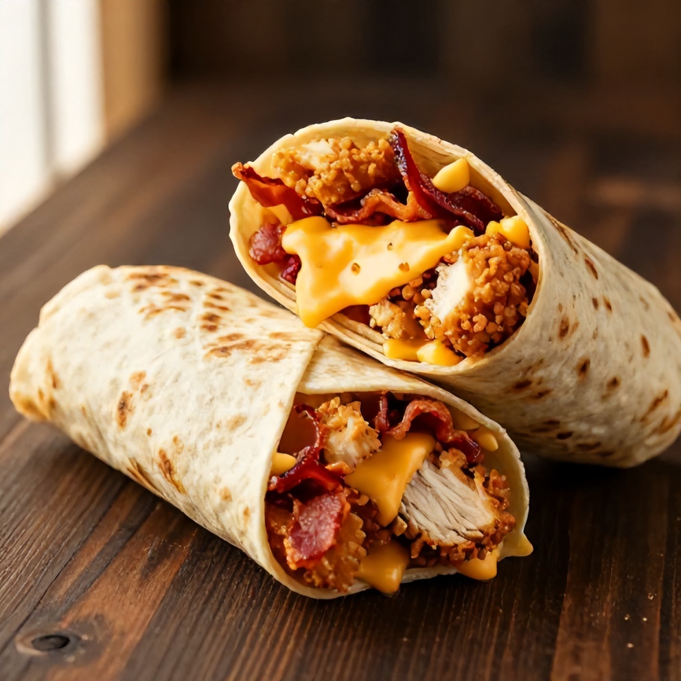 crispy chicken bacon ranch wrap