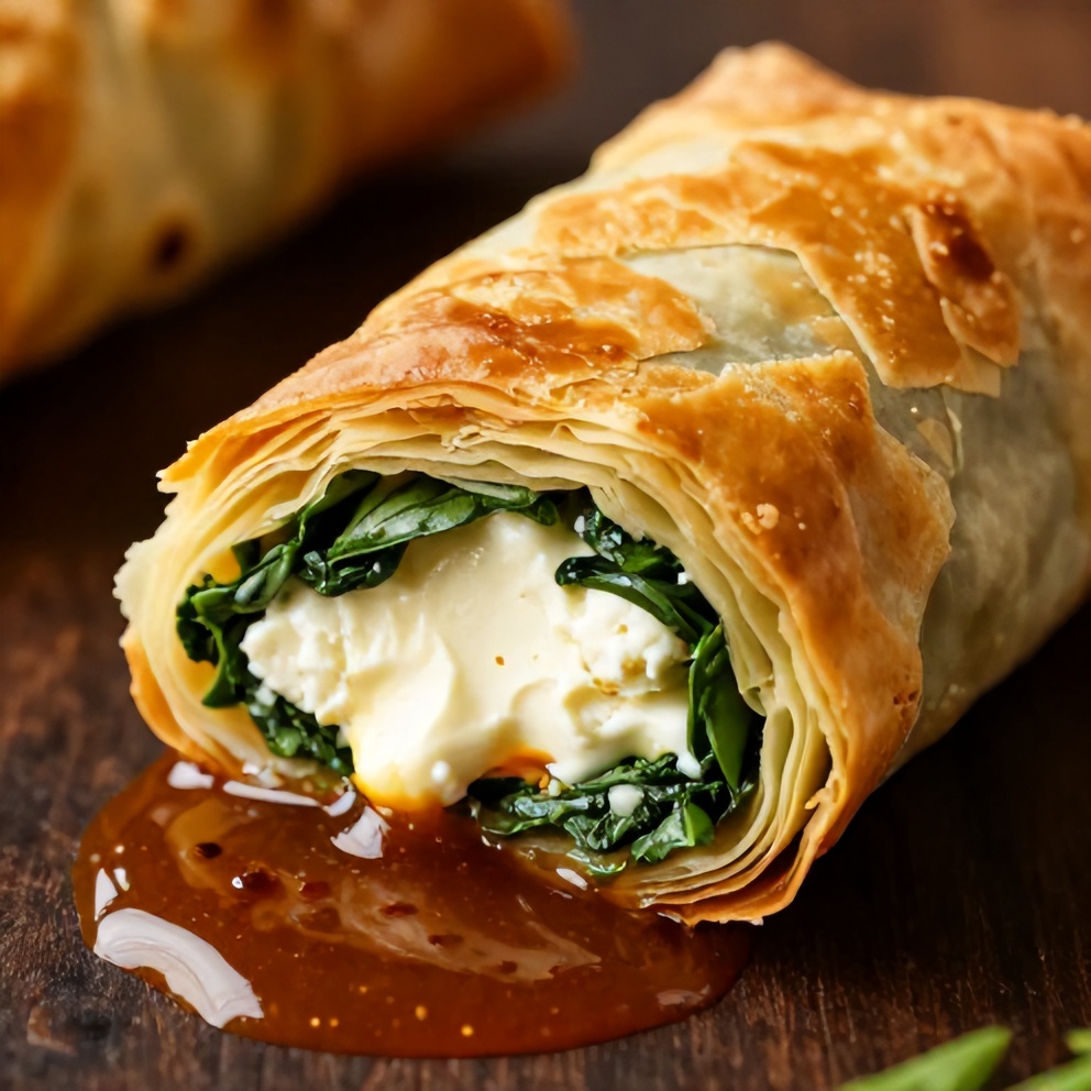 Crispy Feta Phyllo Rolls