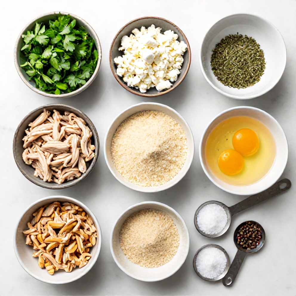 Greek Chicken Burgers Ingredients