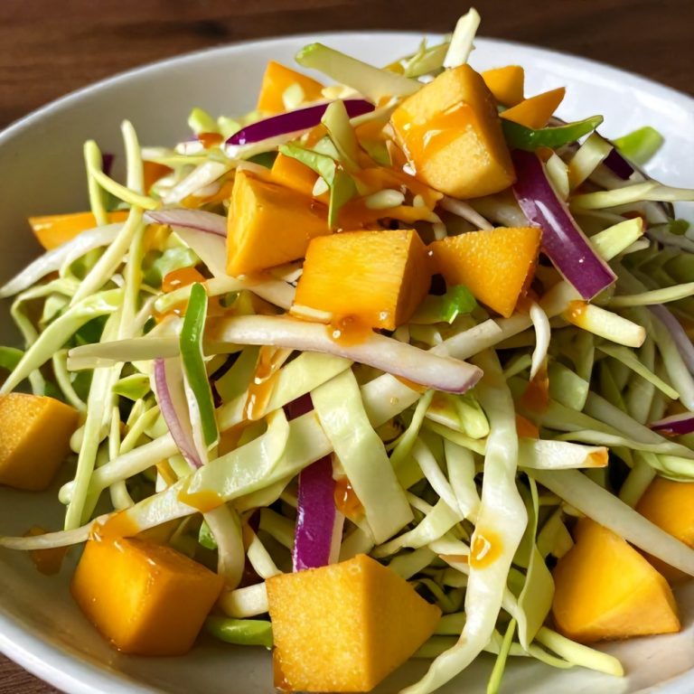 crispy mango slaw
