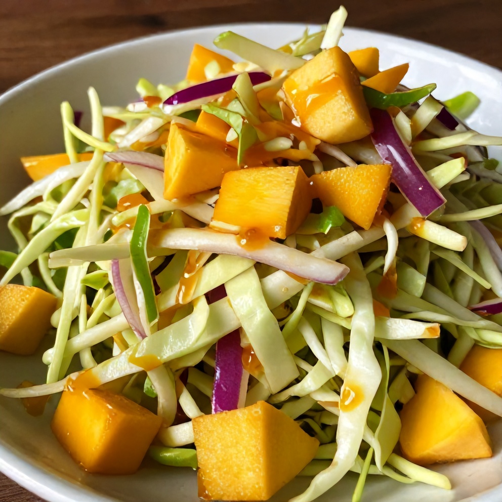 crispy mango slaw