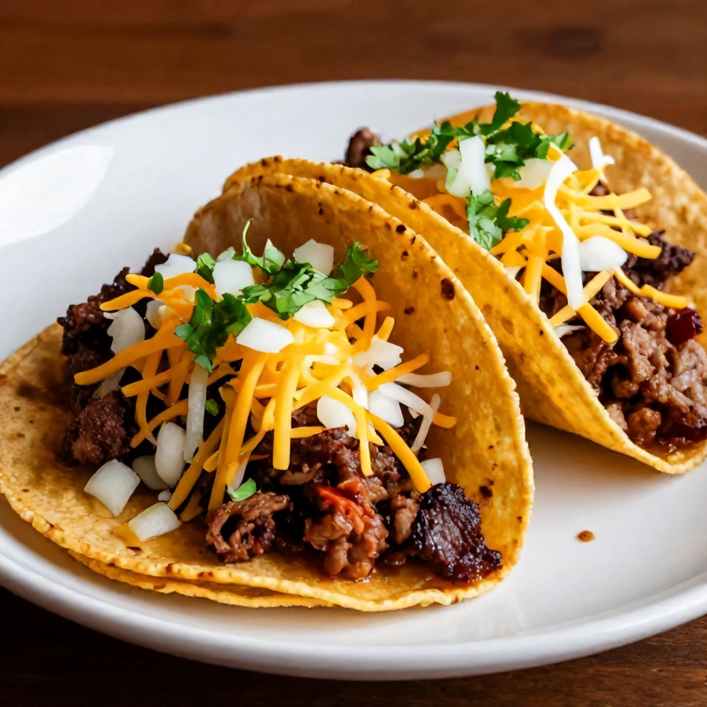 Plated serving of Crispy Pot Birria Tacos