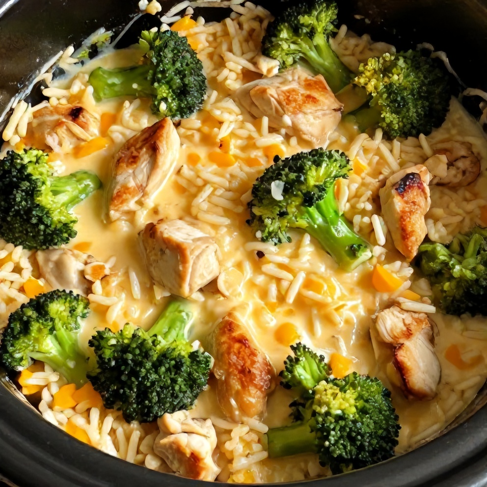 Crockpot Broccoli Cheddar Chicken