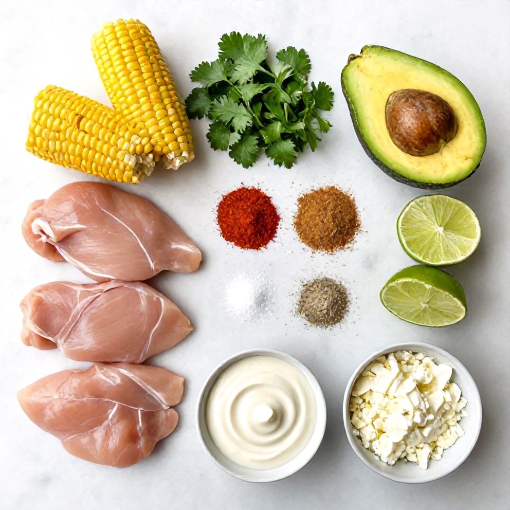 Street Corn Chicken Rice Bowl Ingredients
