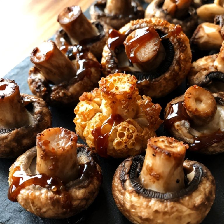 Easy Balsamic Roasted Garlic Mushrooms