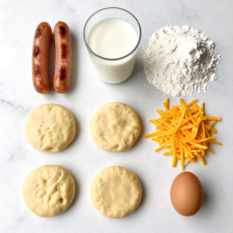 Biscuits and Sausage Gravy Breakfast Pizza Ingredients