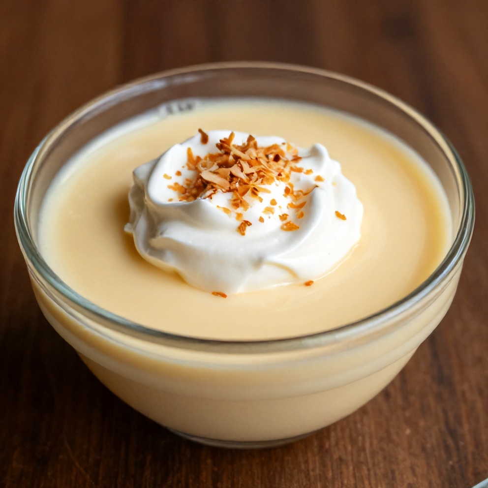 Finished Brazilian Coconut Pudding