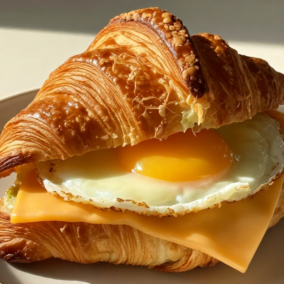 Easy Breakfast Croissant Sandwiches