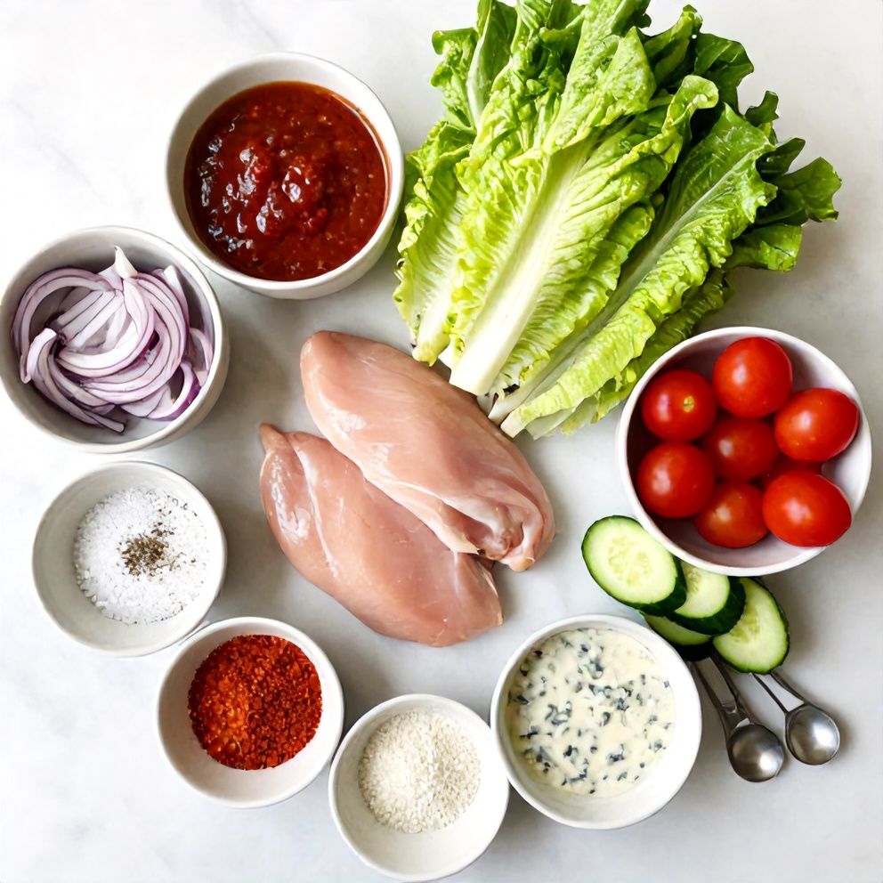 Raw Ingredients for Buffalo Chicken Salad