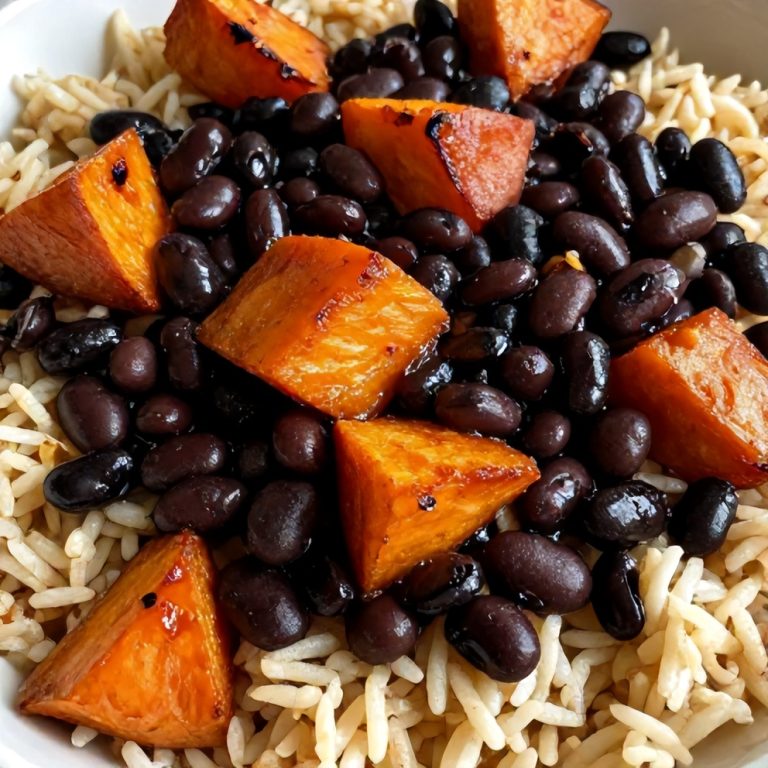 Easy Cajun Sweet Potato Rice Bowl