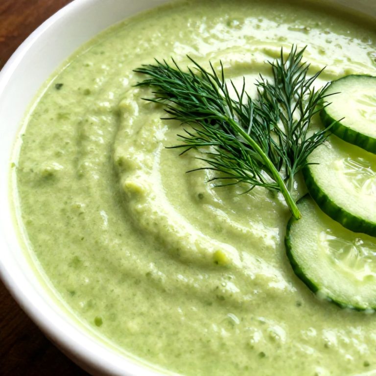 Easy Chilled Cucumber Avocado Soup