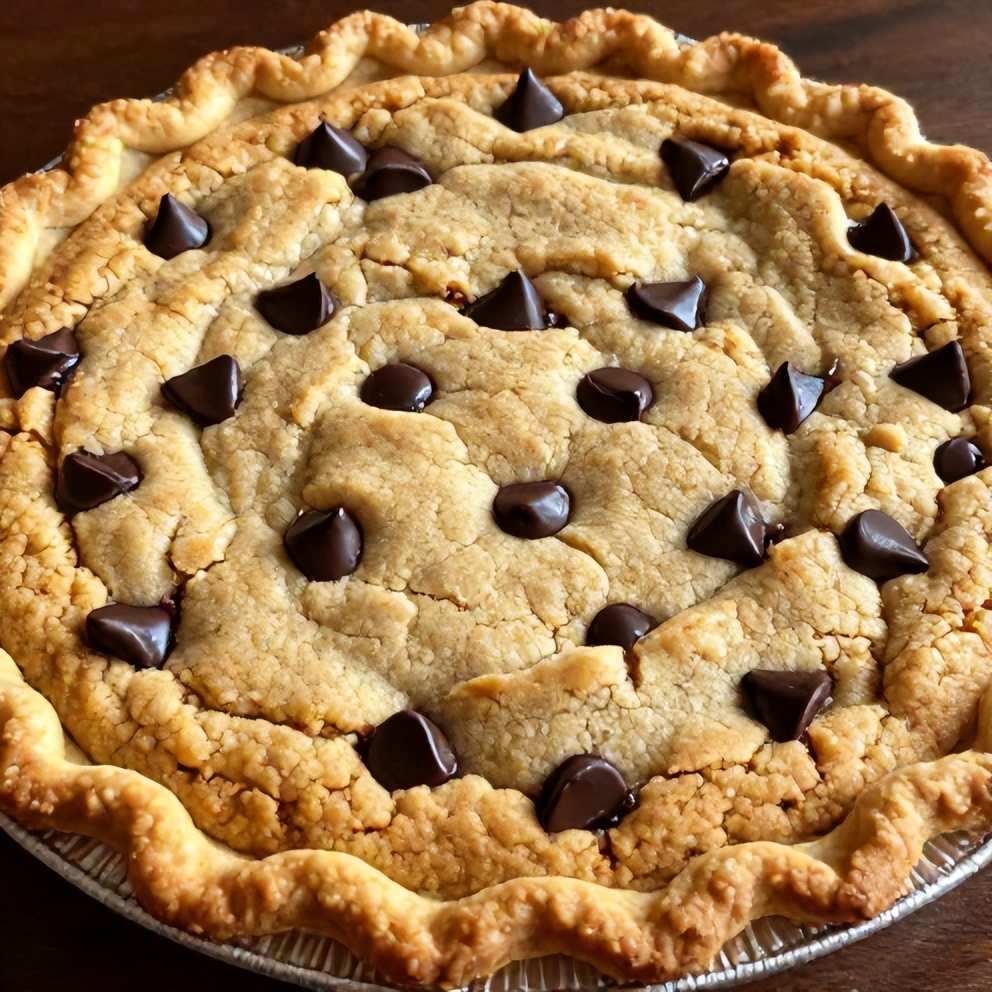 Easy Chocolate Chip Cookie Pie