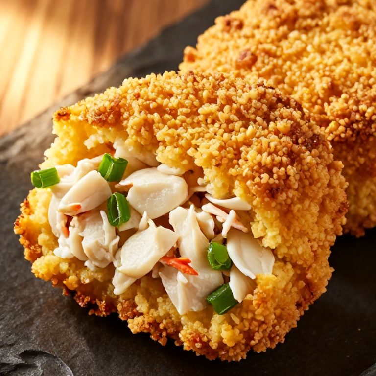 Easy Crab Cakes with Cornbread Stuffing