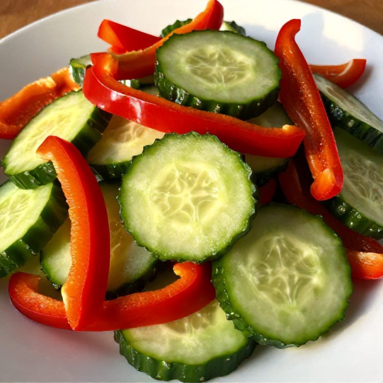 Easy Cucumber Sweet Pepper Salad