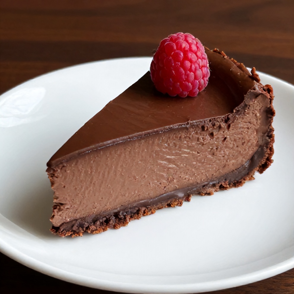 Easy Dark Chocolate Raspberry Cheesecake