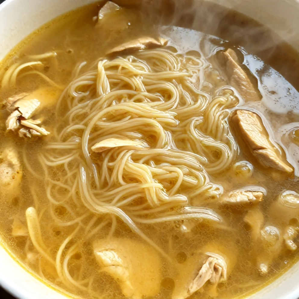 Easy Ginger Scallion Chicken Noodle Soup