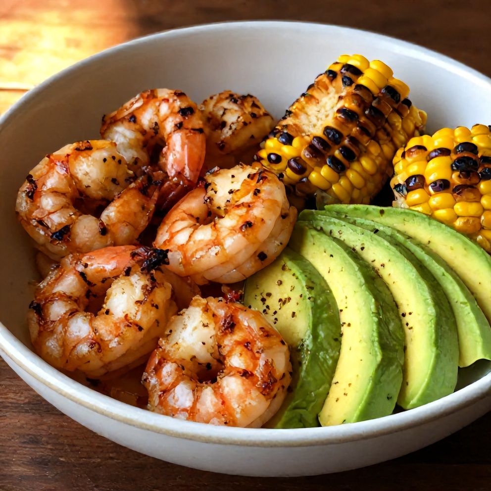 Easy Grilled Shrimp and Avocado Bowl