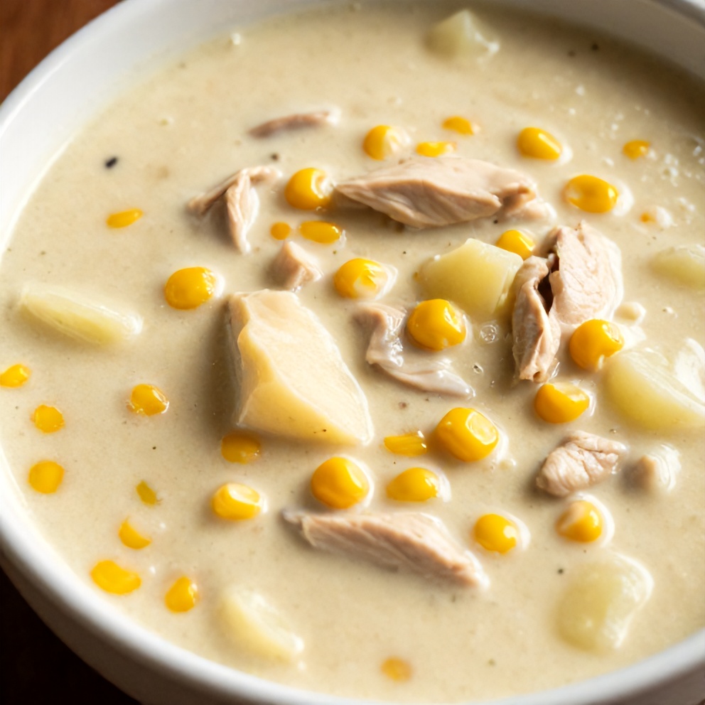 Easy High Protein Chicken and Corn Chowder