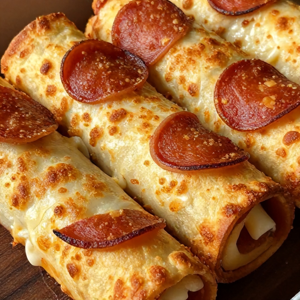 Easy High Protein Pepperoni Pizza Rolls