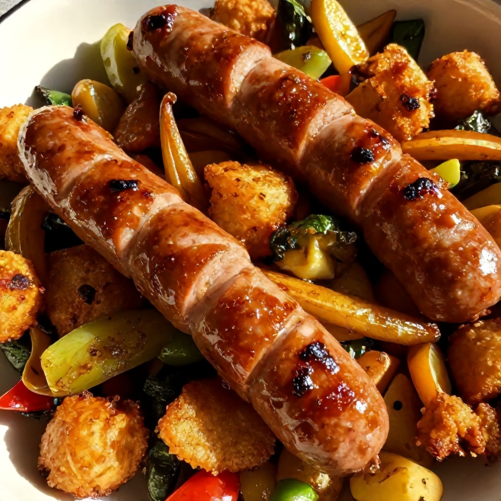 Honey Garlic Kielbasa and Veggies