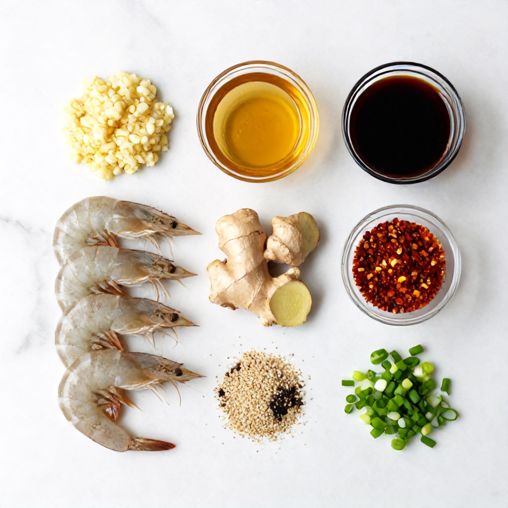 Honey Garlic Shrimp Ingredients
