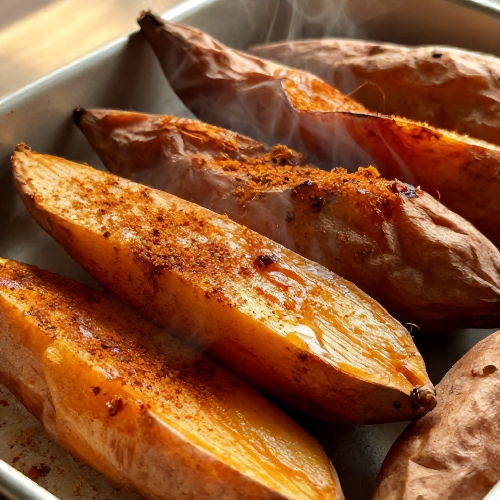honey roasted sweet potatoes