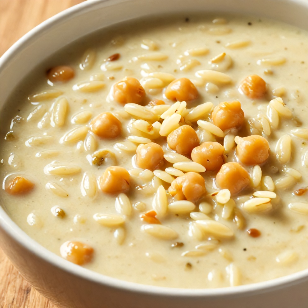 Easy Lemon Chickpea Orzo Soup