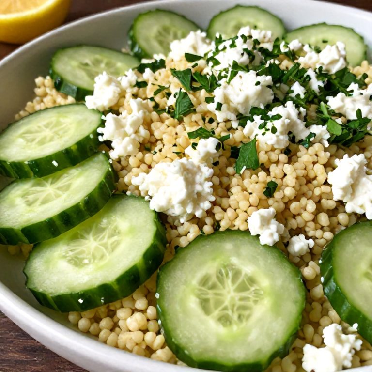 Easy Lemon Cucumber Couscous Salad