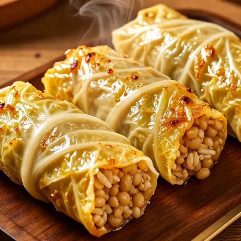 lentil and rice stuffed cabbage rolls