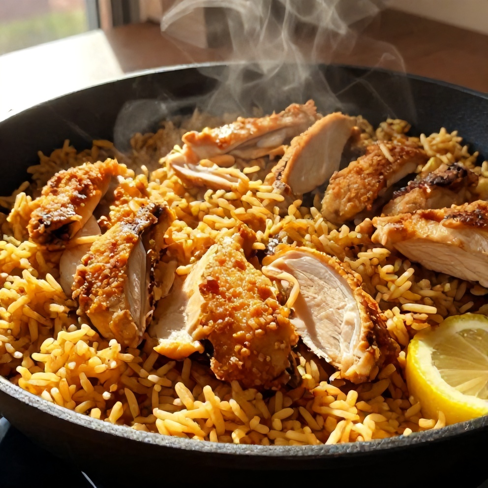 Easy One-Pan Lemon Chicken and Rice