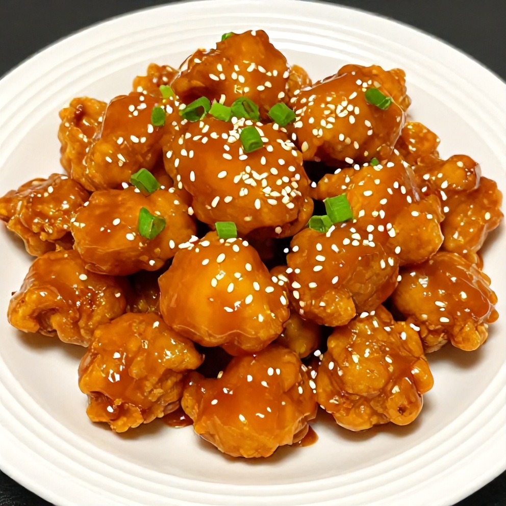 Plated Easy Orange Chicken