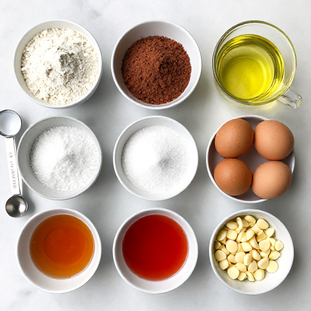 Red Velvet Brownies Ingredients