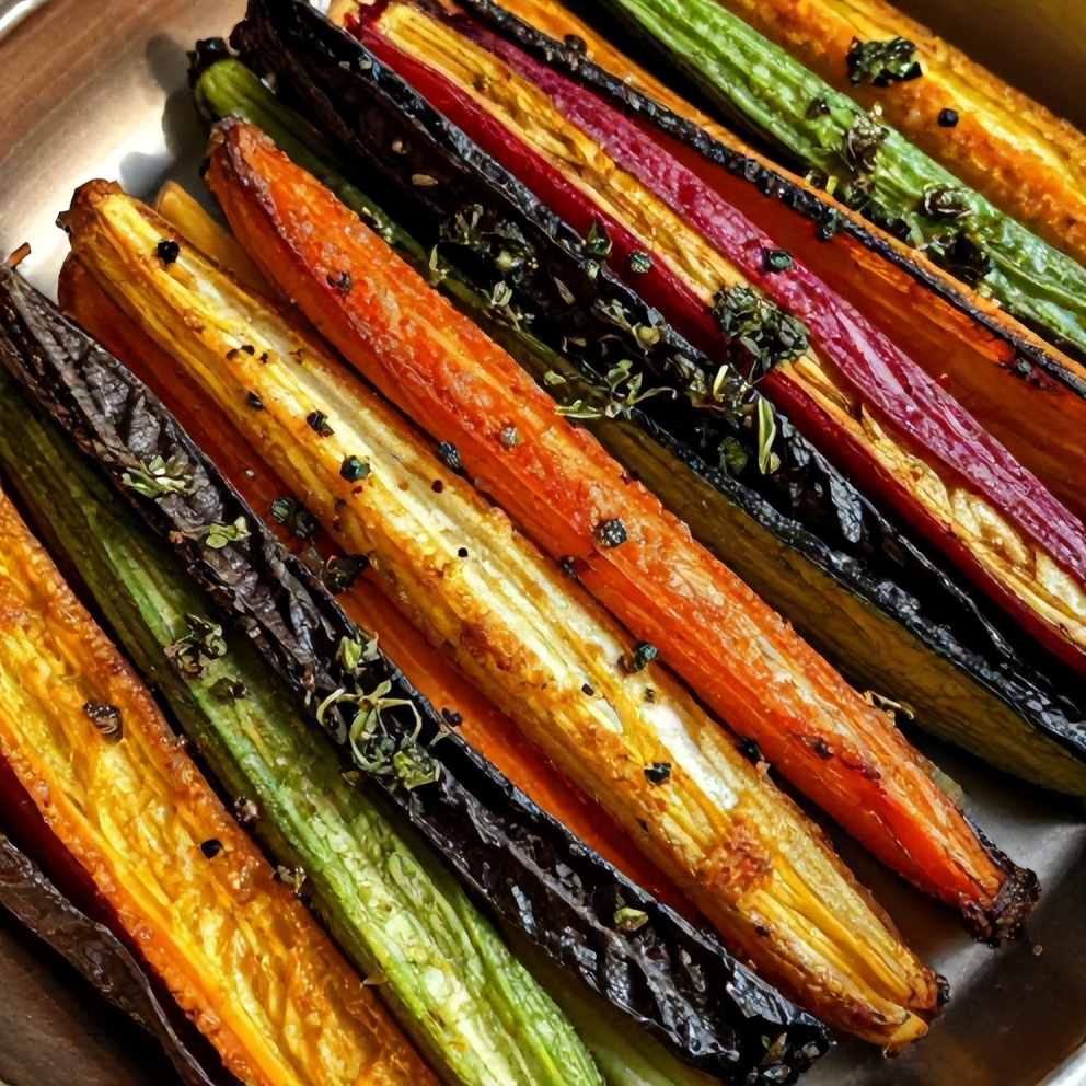 Easy Roasted Rainbow Vegetables