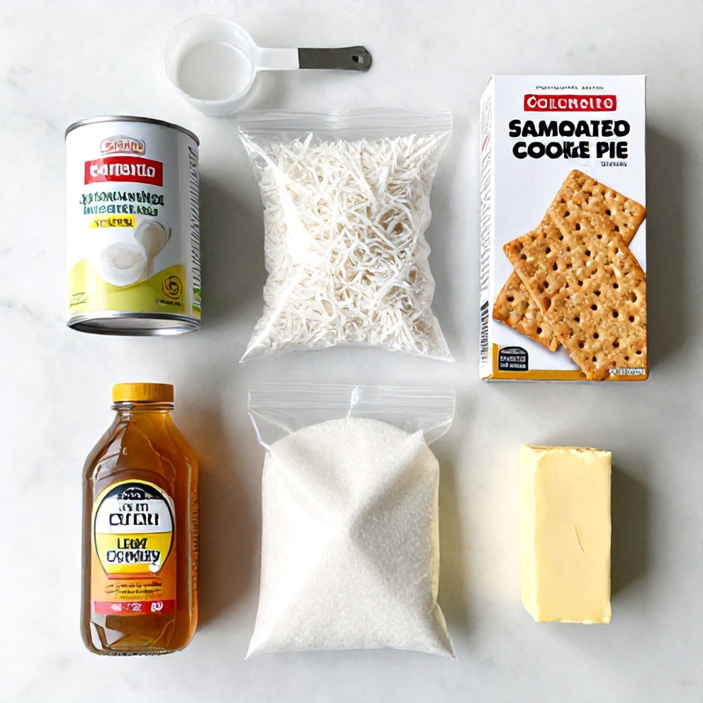 Raw Ingredients for Samoa Cookie Pie