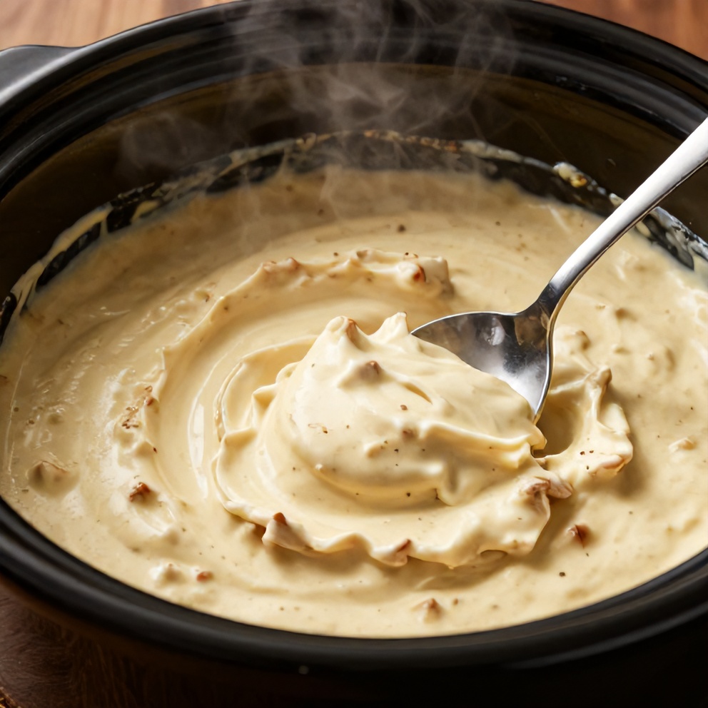 Easy Slow Cooker Buffalo Chicken Dip