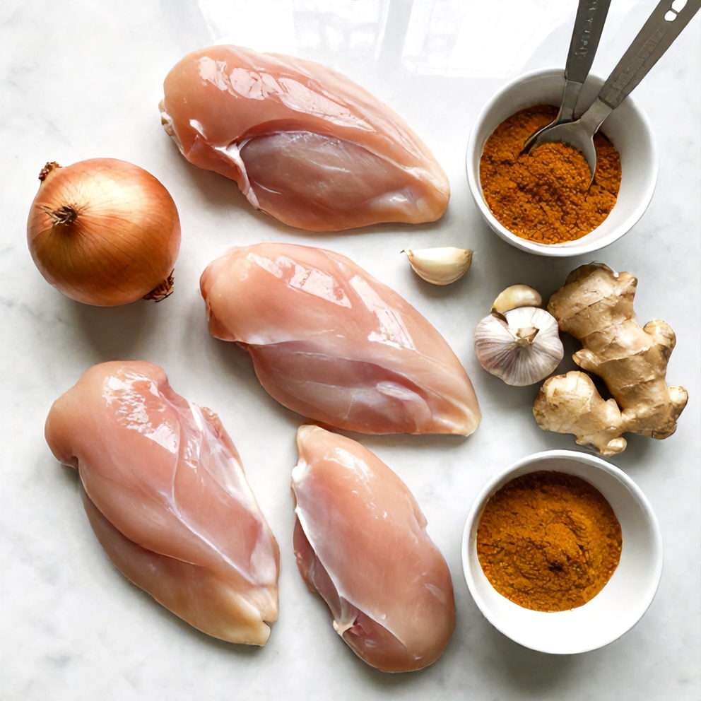 Ingredients for Slow Cooker Chicken Curry