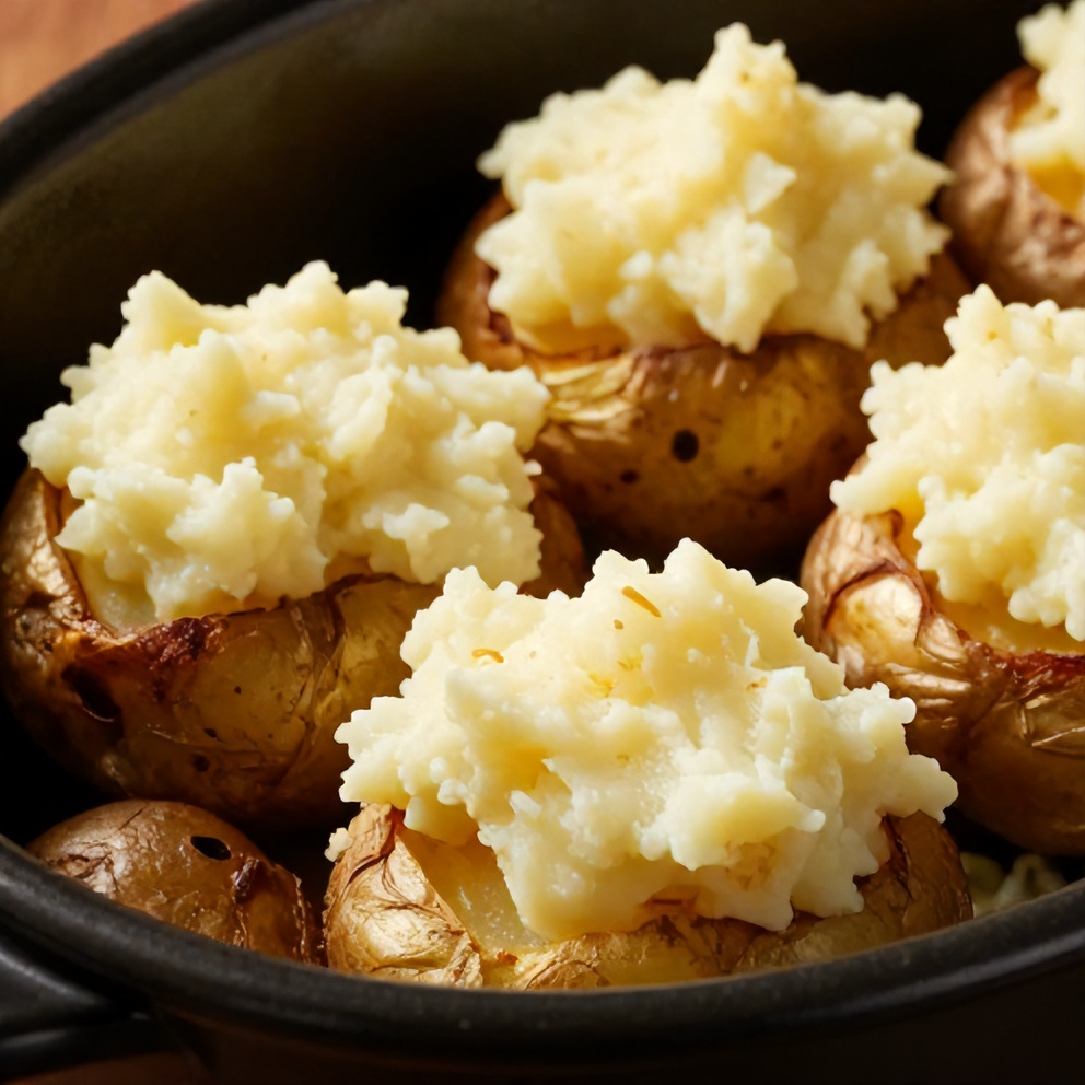 Easy Slow Cooker Loaded Baked Potatoes