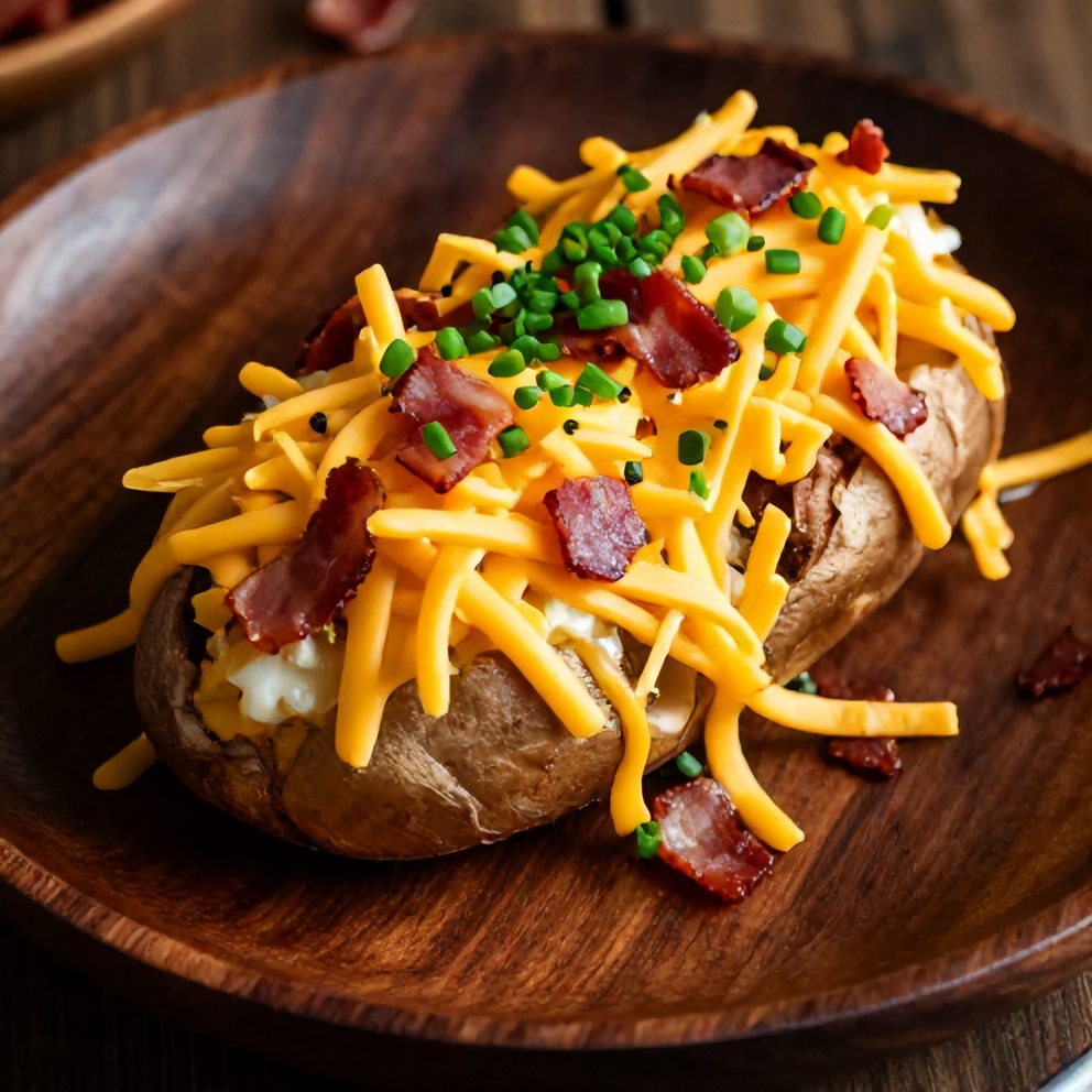 Easy Slow Cooker Loaded Baked Potatoes Final