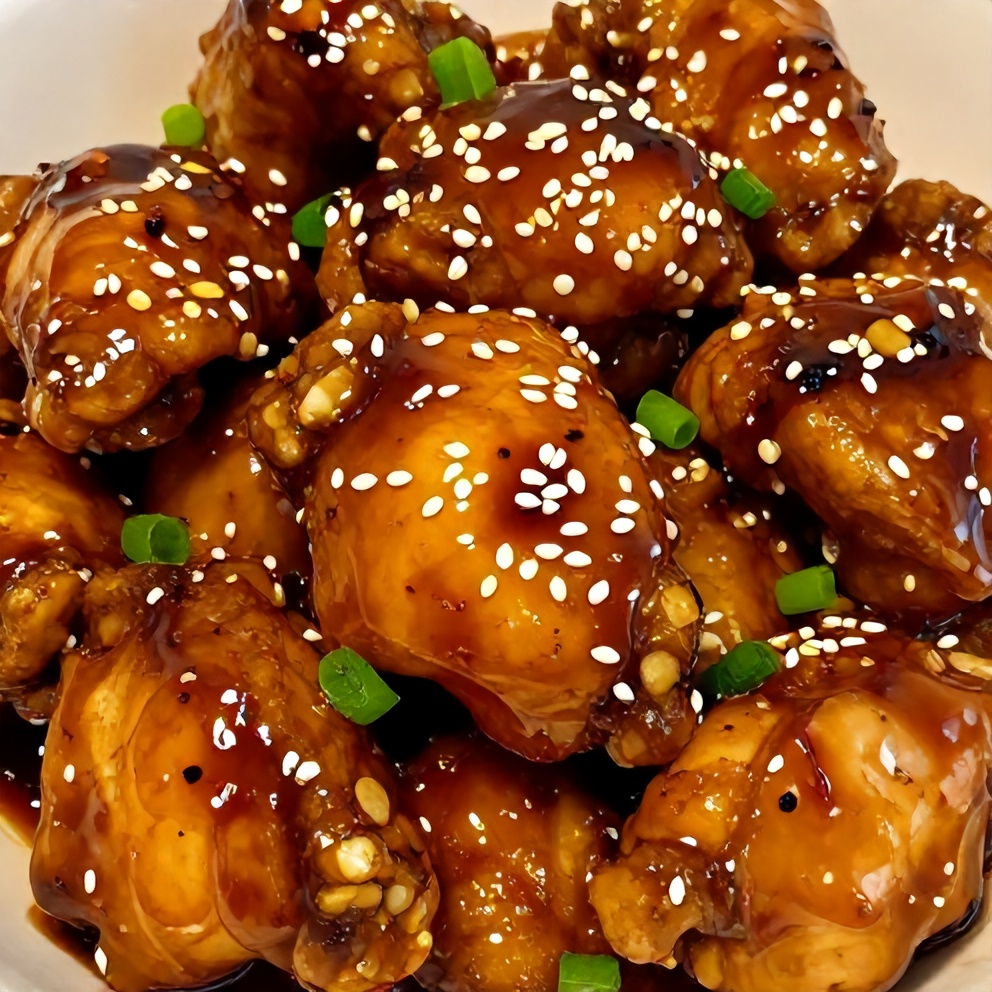 Chicken glazed with Spicy Honey Soy Sauce