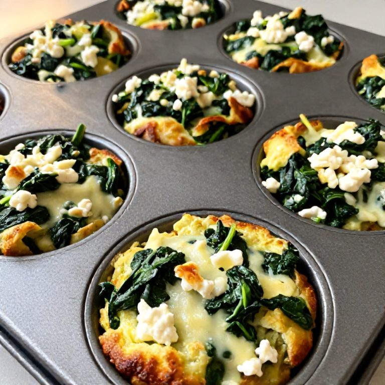 Easy Spinach and Feta Egg Muffins